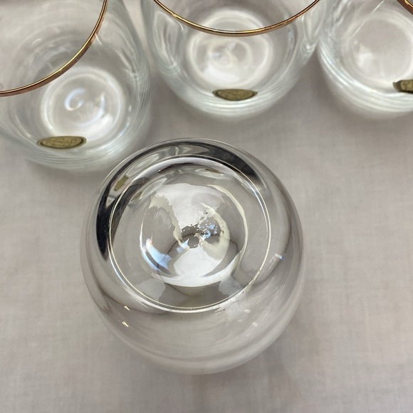 1980 Bohemian Crysalex Geneva old Fashion Gold Rim Whiskey High Ball Glasses. - Picture 7 of 16